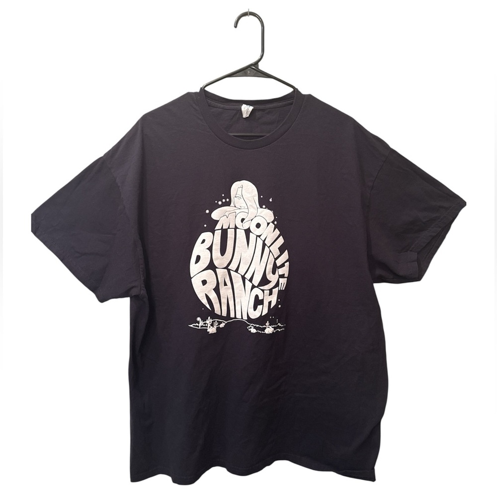 Moonlite Bunny Ranch Black Graphic T-Shirt Men’s Size XXL